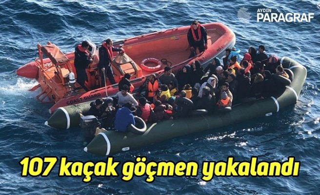 107 kaçak göçmen yakalandı
