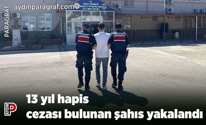 13 yıl hapis cezası bulunan şahıs jandarmaya takıldı