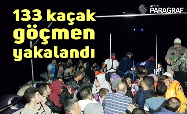 133 kaçak göçmen yakalandı
