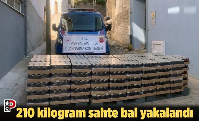 210 kilogram sahte bal yakalandı