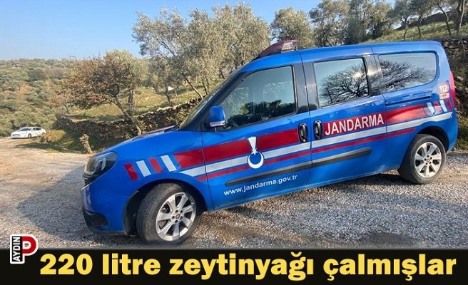 220 litre zeytinyağı çalmışlar