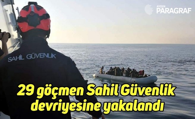 29 göçmen Sahil Güvenlik devriyesine yakalandı