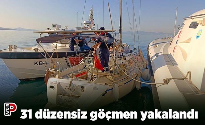 31 düzensiz göçmen yakalandı