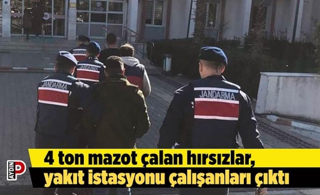4 ton mazot çalan hırsızlar, yakıt istasyonu çalışanları çıktı