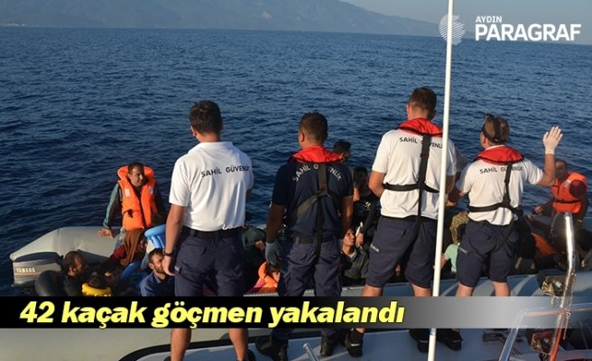 42 kaçak göçmen yakalandı