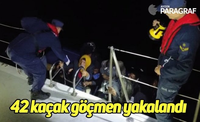 42 kaçak göçmen yakalandı