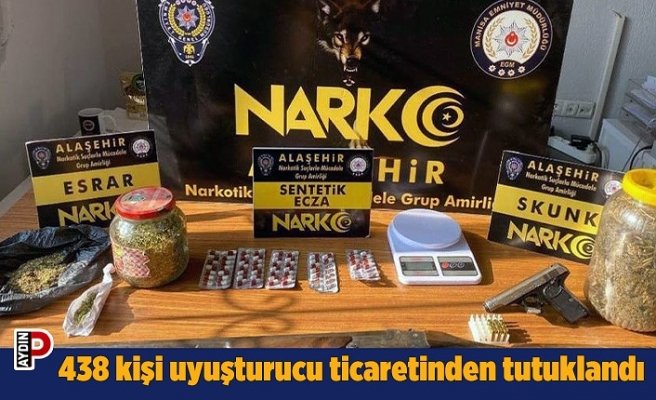 438 kişi uyuşturucu ticaretinden tutuklandı