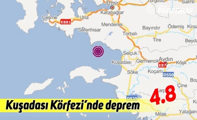 Kuşadası körfezinde deprem