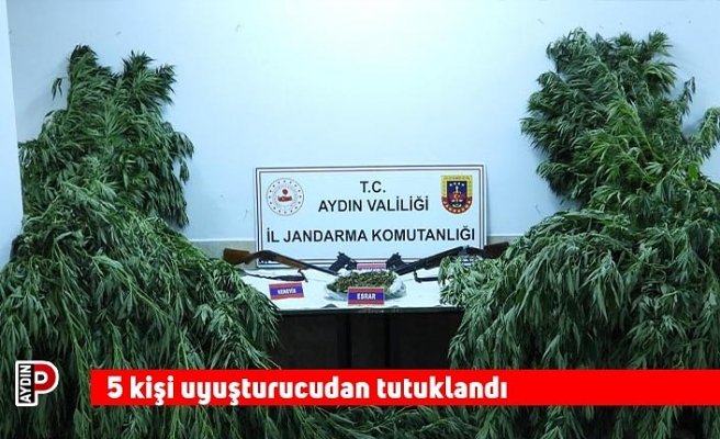 5 kişi uyuşturucudan tutuklandı