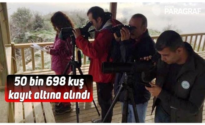 50 bin 698 kuş kayıt altına alındı