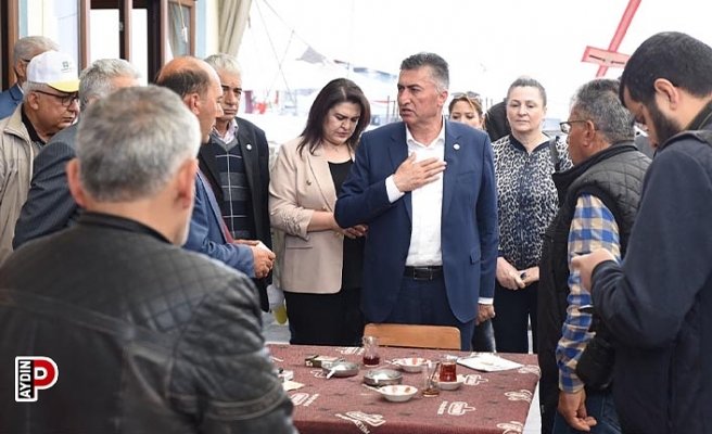 Ahmet Ertürk, Karacasu’da coşkuyla karşılandı