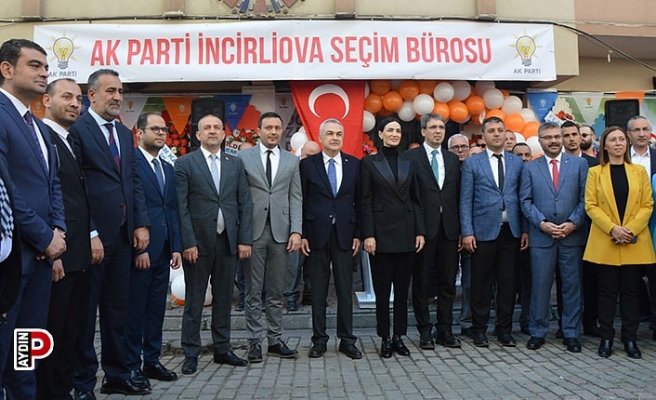 AK Parti İncirliova Seçim Bürosu törenle açıldı