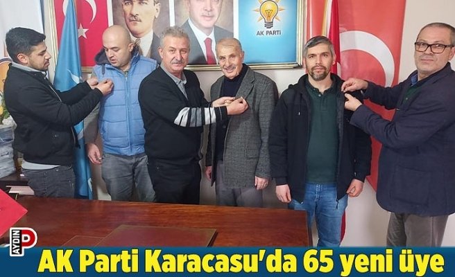 AK Parti Karacasu'da 65 yeni üye