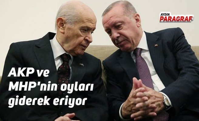 AKP ve MHP'nin oyları giderek eriyor