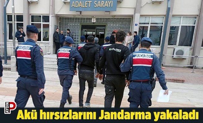 Akü hırsızlarını Jandarma yakaladı