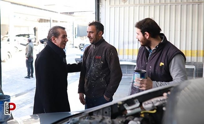 Anıl Yetişkin, 3. Sanayi esnafını ziyaret etti