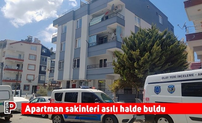 Apartman sakinleri asılı halde buldu