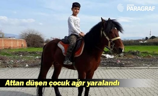 Attan düşen çocuk ağır yaralandı