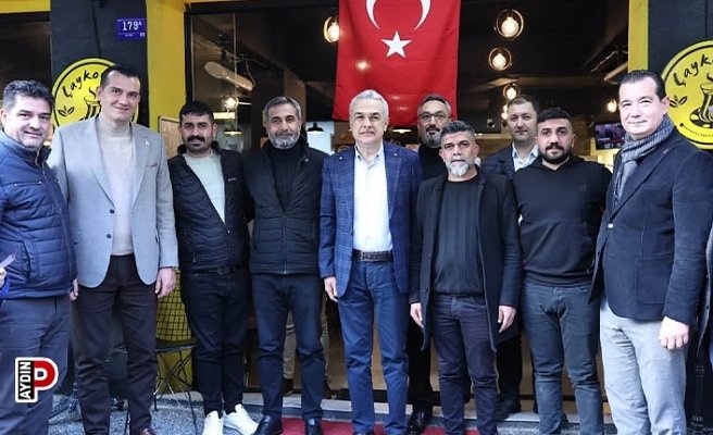Aydın Büyükşehir Belediye Başkan Adayı Savaş, Efeler'de esnafla buluştu