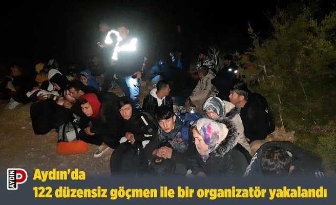 Aydın'da 122 düzensiz göçmen ile bir organizatör yakalandı