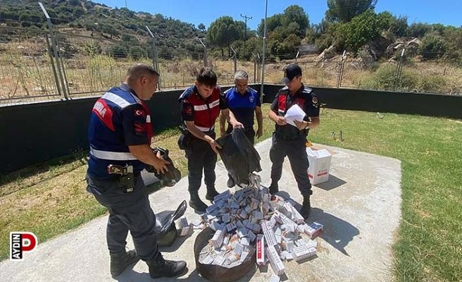 Aydın'da bin 191 paket kaçak sigara ele geçirildi