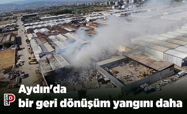 Aydın'da bir geri dönüşüm yangını daha