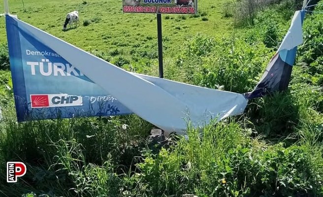 Aydın'da CHP'ye çirkin saldırı