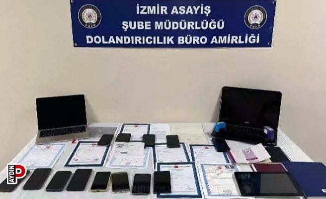 Aydın'da dolandırıcılık operasyonu