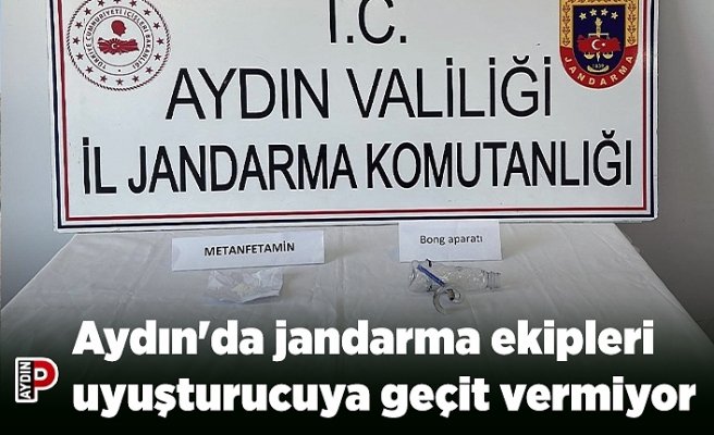 Aydın'da jandarma ekipleri uyuşturucuya geçit vermiyor