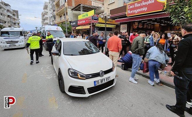 Aydın'da otomobilin çarptığı yaya yaralandı