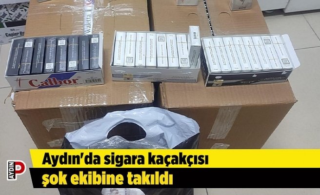 Aydın'da sigara kaçakçısı şok ekibine takıldı