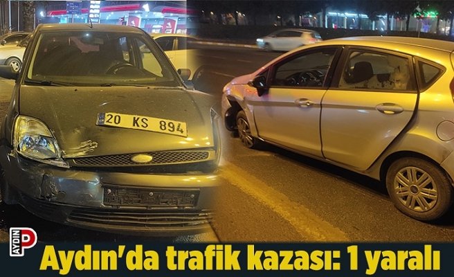 Aydın'da trafik kazası: 1 yaralı