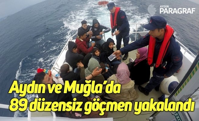 Aydın ve Muğla’da 89 düzensiz göçmen yakalandı