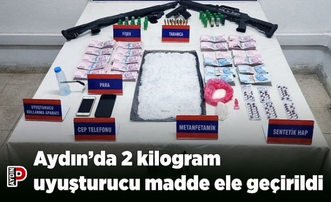Aydın’da 2 kilogram uyuşturucu madde ele geçirildi