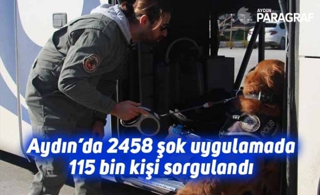 Aydın’da 2458 şok uygulamada 115 bin kişi sorgulandı