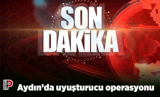 Aydın’da uyuşturucu operasyonu