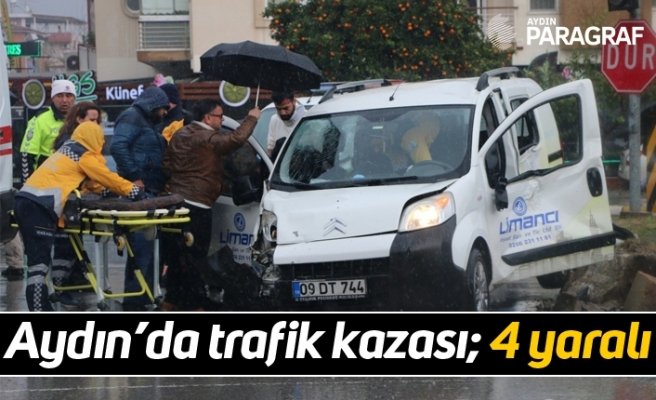 Aydın’da trafik kazası; 4 yaralı