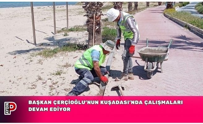 BAŞKAN ÇERÇİOĞLU’NUN KUŞADASI’NDA ÇALIŞMALARI DEVAM EDİYOR