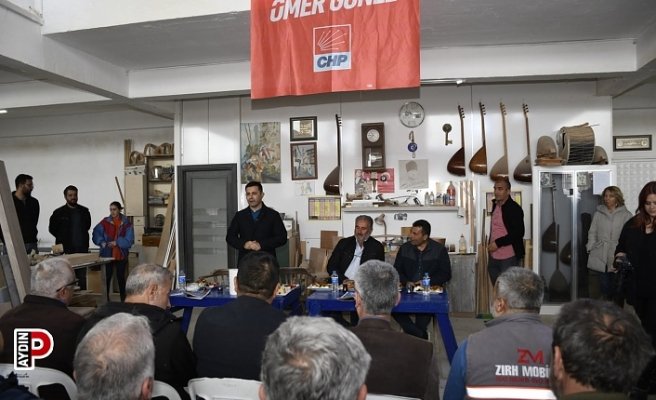 Başkan Günel esnaf ve zanaatkarların tüm sorunlarını çözüyor