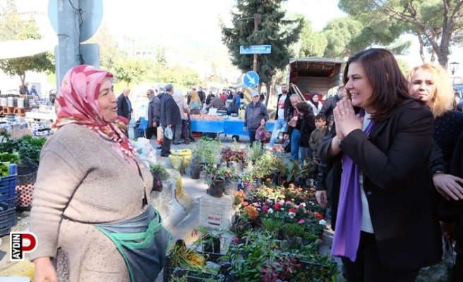 Başkan Çerçioğlu, Efeler Cumartesi Pazarı’nda vatandaşlarla buluştu