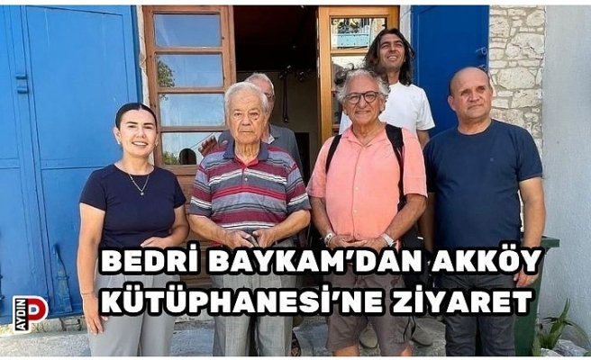 BEDRİ BAYKAM’DAN AKKÖY KÜTÜPHANESİ’NE ZİYARET