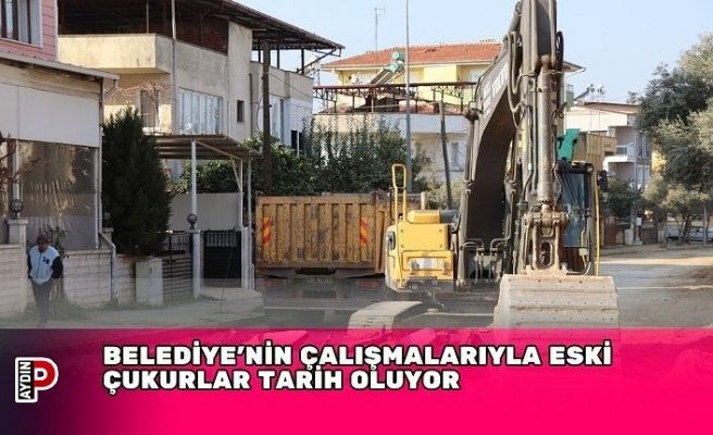 BELEDİYE’NİN ÇALIŞMALARIYLA ESKİ ÇUKURLAR TARİH OLUYOR