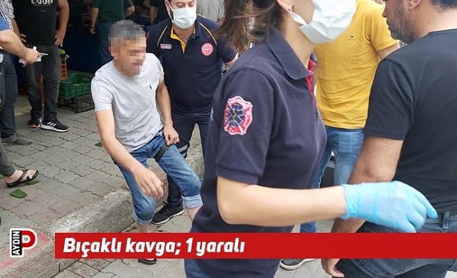 Bıçaklı kavga; 1 yaralı