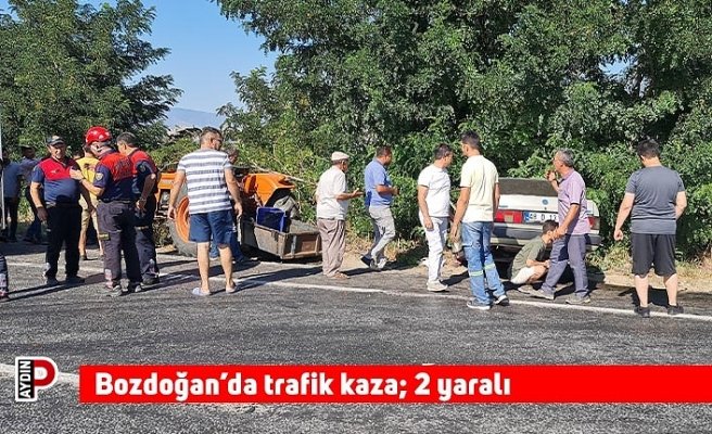 Bozdoğan’da trafik kaza: 2 yaralı