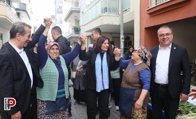 ÇERÇİOĞLU EFELER ÇARŞAMBA PAZARI’NDA VATANDAŞLARLA BULUŞTU