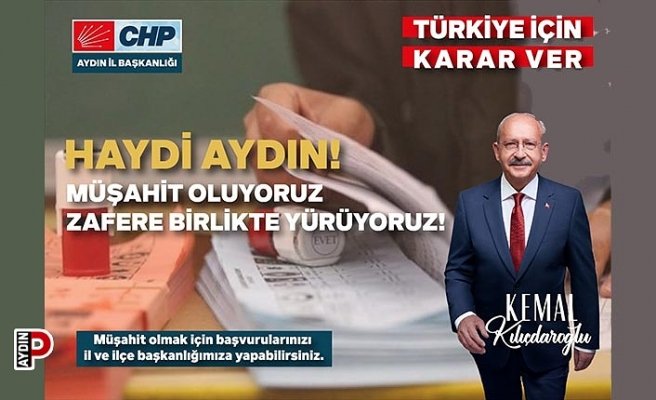 CHP'den çağrı: Müşahit oluyoruz, zafere birlikte yürüyoruz