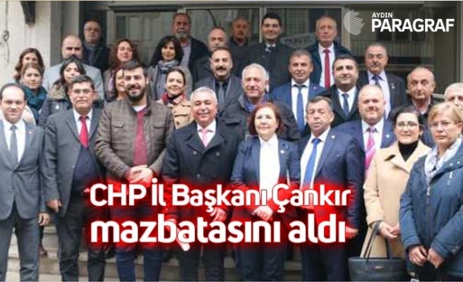 CHP İl Başkanı Çankır mazbatasını aldı