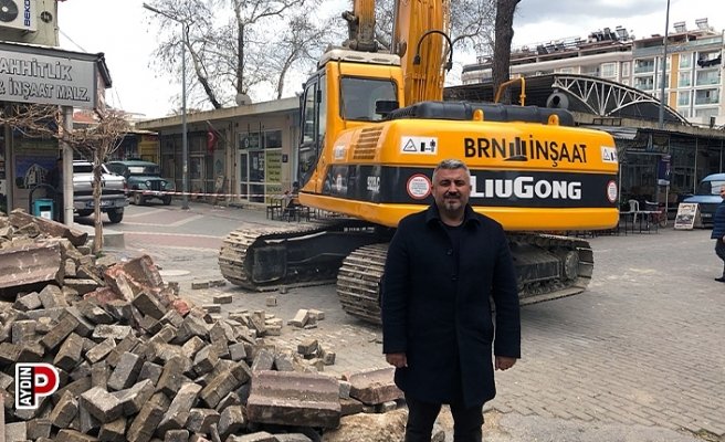 CHP’li Gökmen’in girişimiyle hal caddesi yolu yapımı başladı