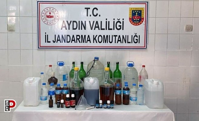 Çine'de kaçak alkol operasyonu