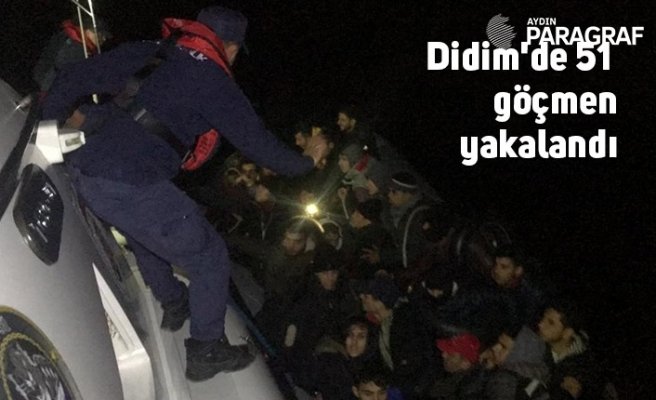 Didim'de 51 düzensiz göçmen yakalandı